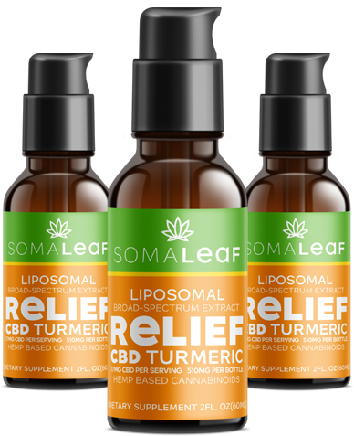 SomaLeaf CBD Turmeric Official Bottle