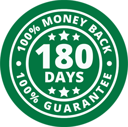 SomaLeaf 180-Day Money Back Guarantee Seal